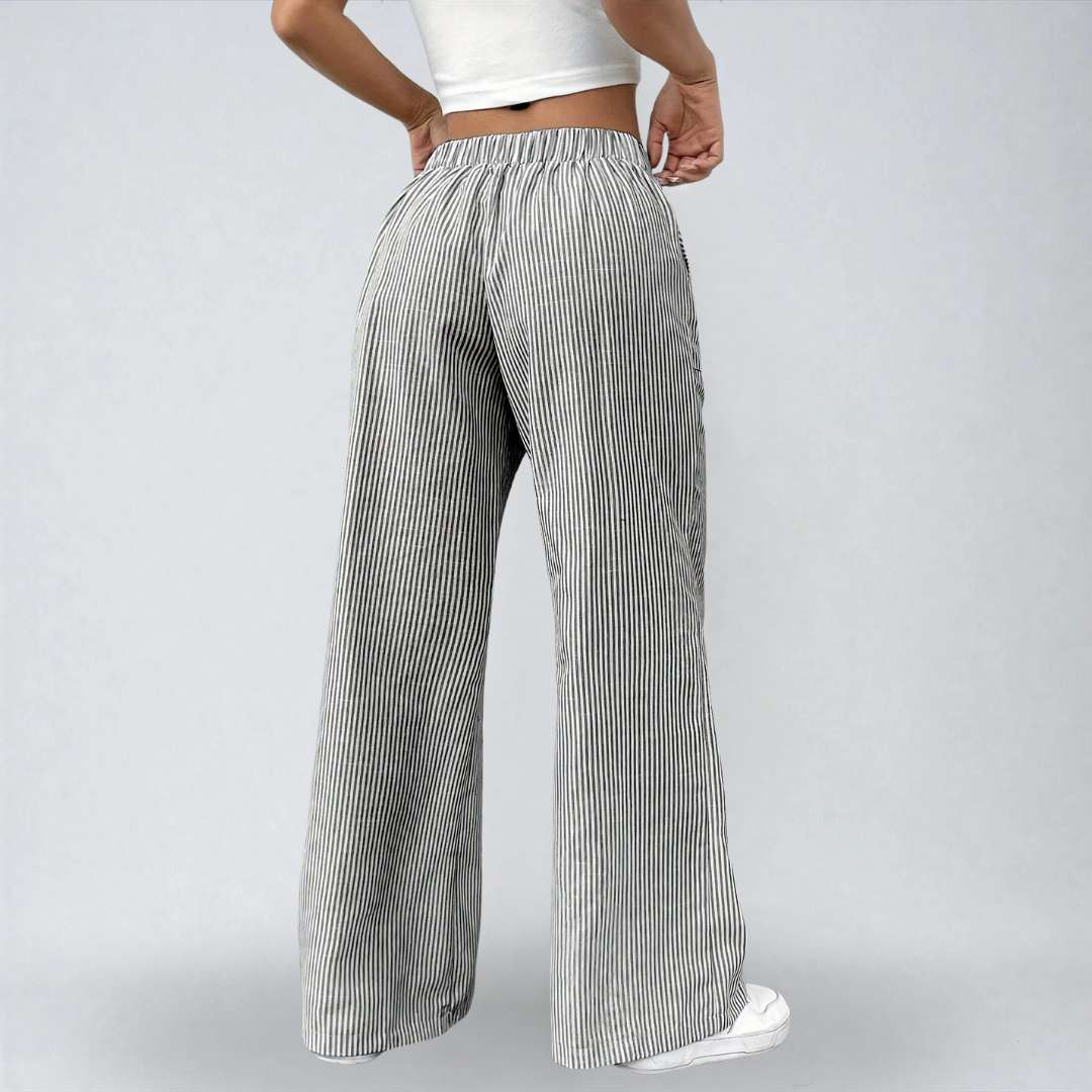 Liana™ | Pantaloni Estivi a Strisce – Eleganza e Comfort Quotidiano