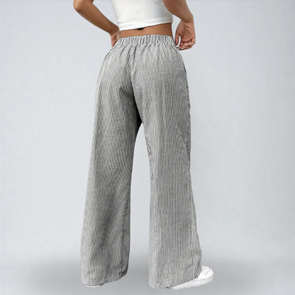 Liana™ | Pantaloni Estivi a Strisce – Eleganza e Comfort Quotidiano