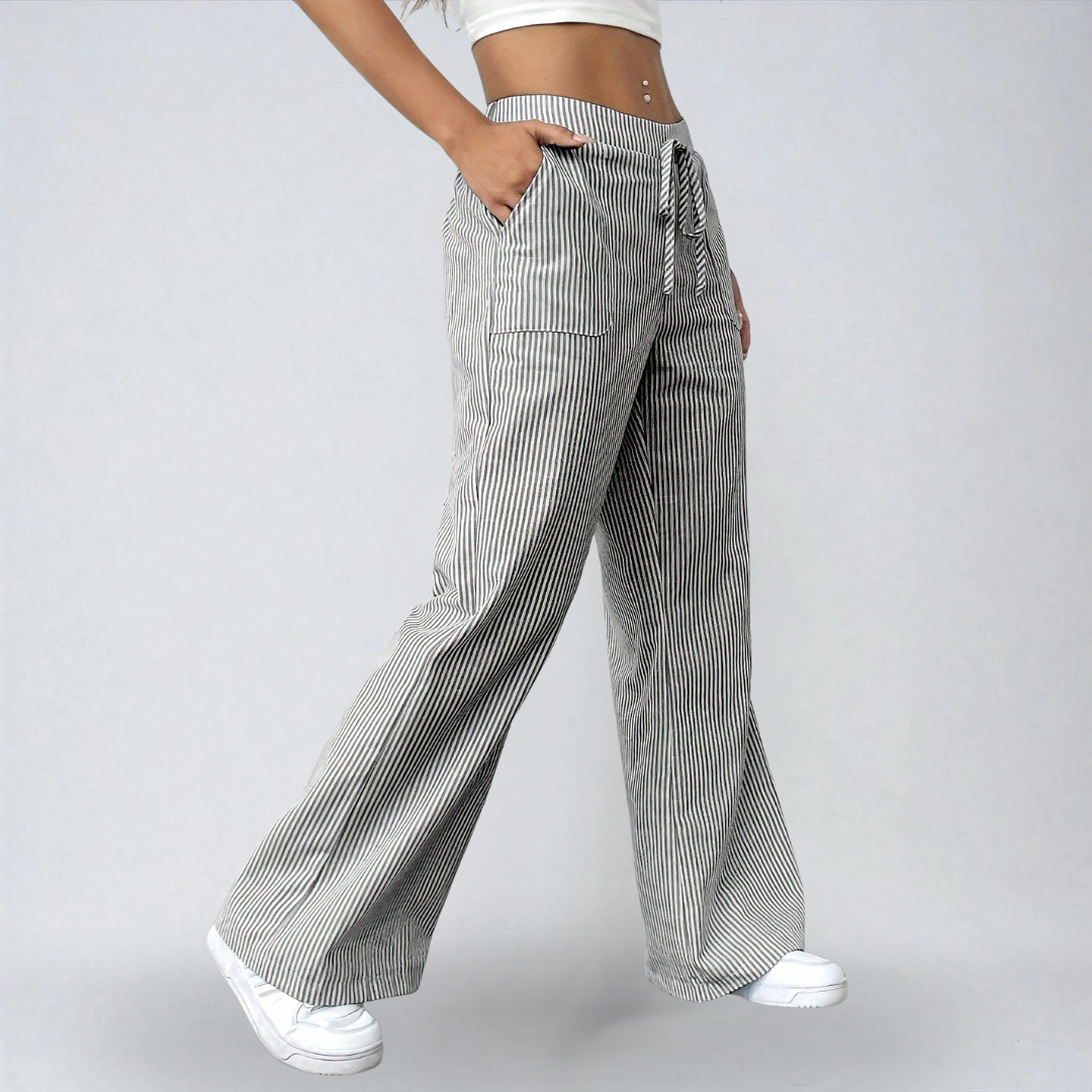Liana™ | Pantaloni Estivi a Strisce – Eleganza e Comfort Quotidiano